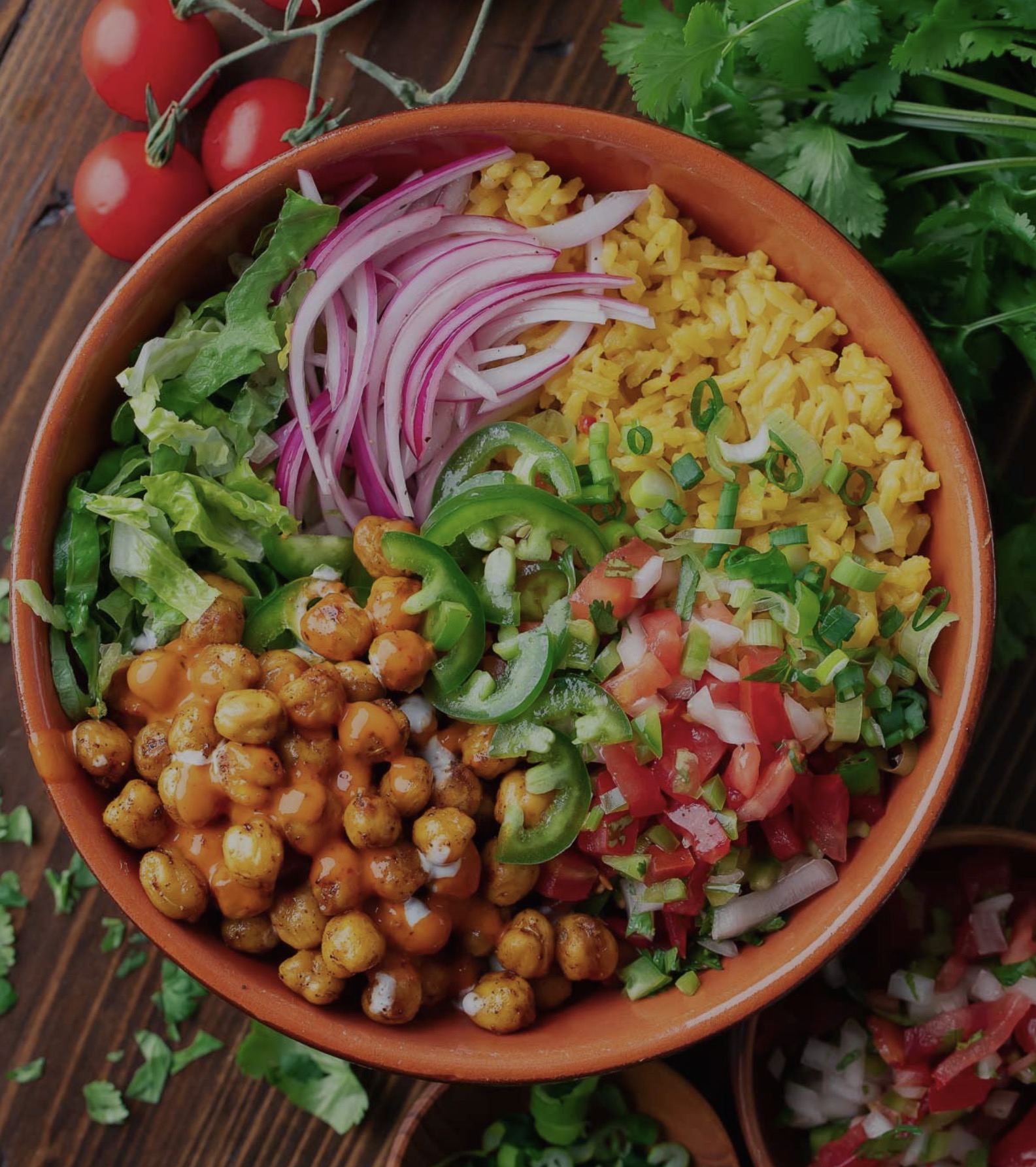 Roasted Chickpea Rice Bow