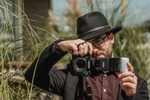 Erik behind his camera